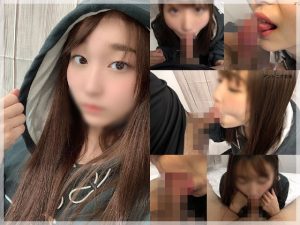 【個撮】家出パパ活系女子。小刻みな啄木鳥ピストンがエロいノーハンドフェラ。
